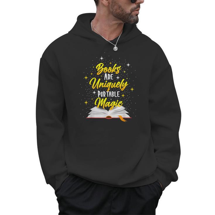 Books Are Uniquely Portable Magic Men Hoodie