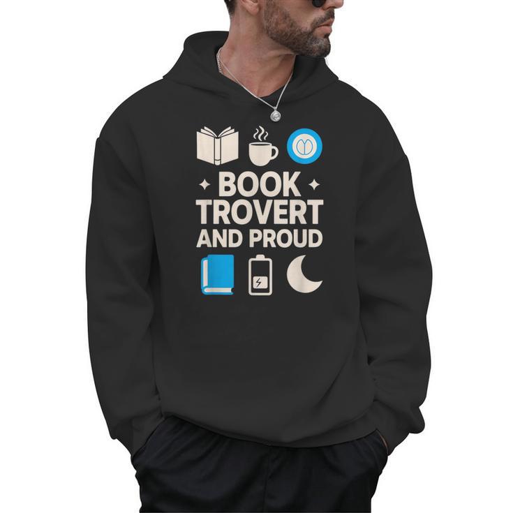 Booktrovert Introvert Reader Library Card Coffee Books Men Hoodie