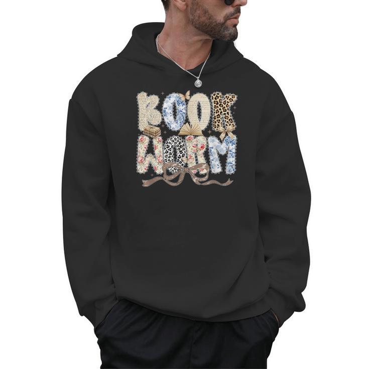 Bookworm Coquette Bow Booktrovert Reading Lover Bookish Men Hoodie