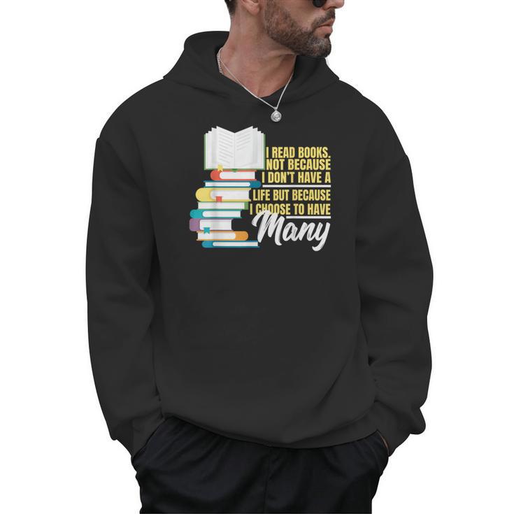 Bookworm Shirt I Read Books Reader Nerd Men Hoodie