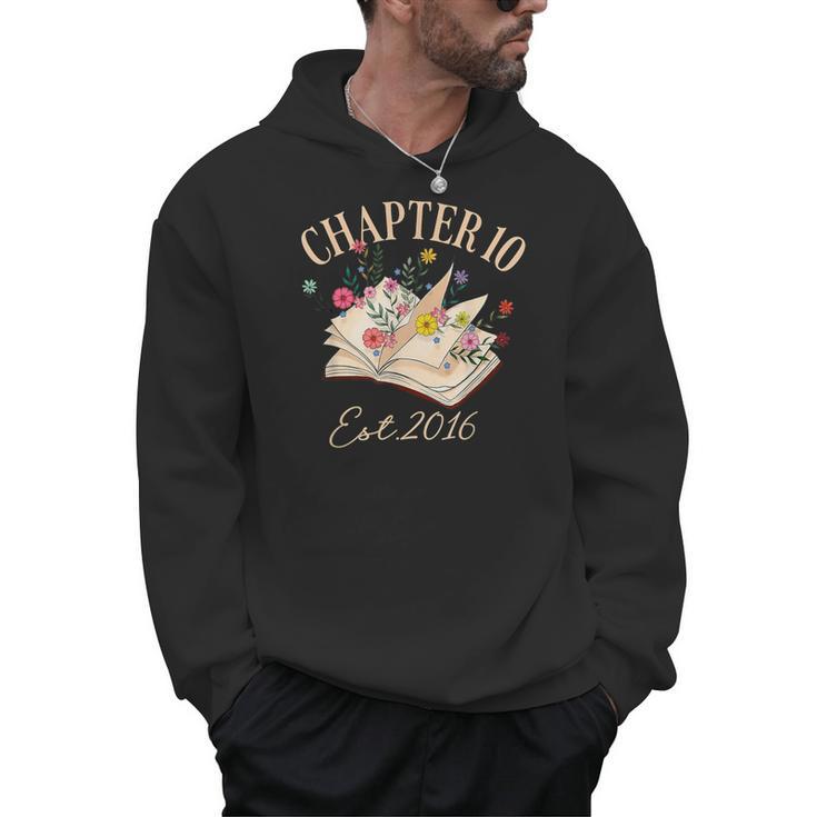 Chapter 10 Years Old For Book Lover 10th Birthday Bookworm Men Hoodie