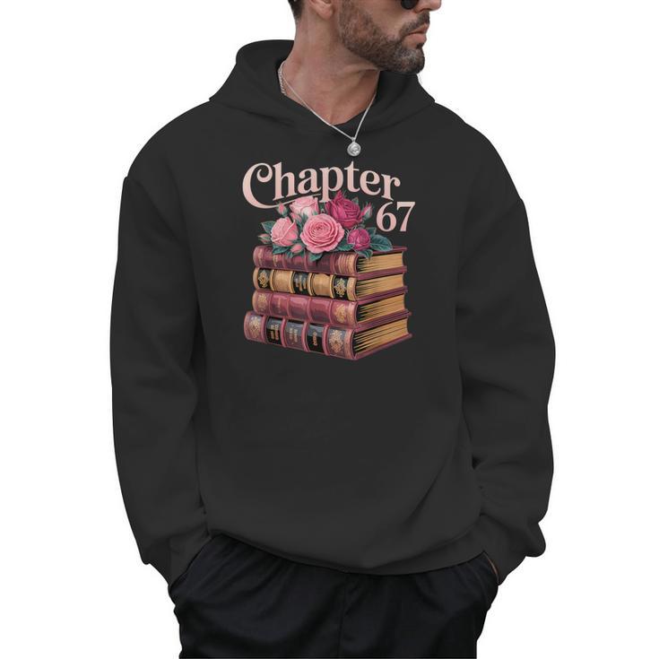 Chapter 67 Floral Book Stack Men Hoodie