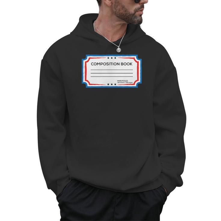 Classic Composition Book Cover Teachers And Students Men Hoodie