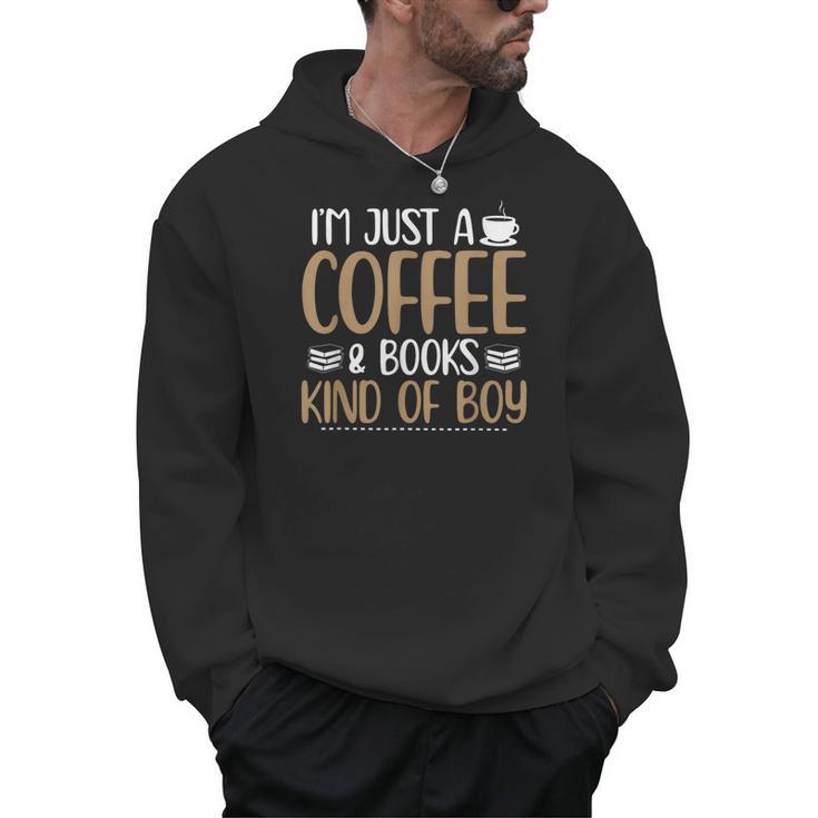 Coffee Lover Saying Book Reading Club Librarian Men Hoodie