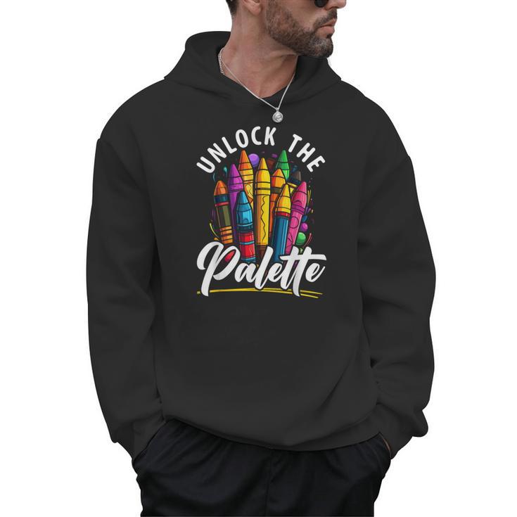 Coloring Book Lover Childrens Book Drawing Coloring Color Men Hoodie
