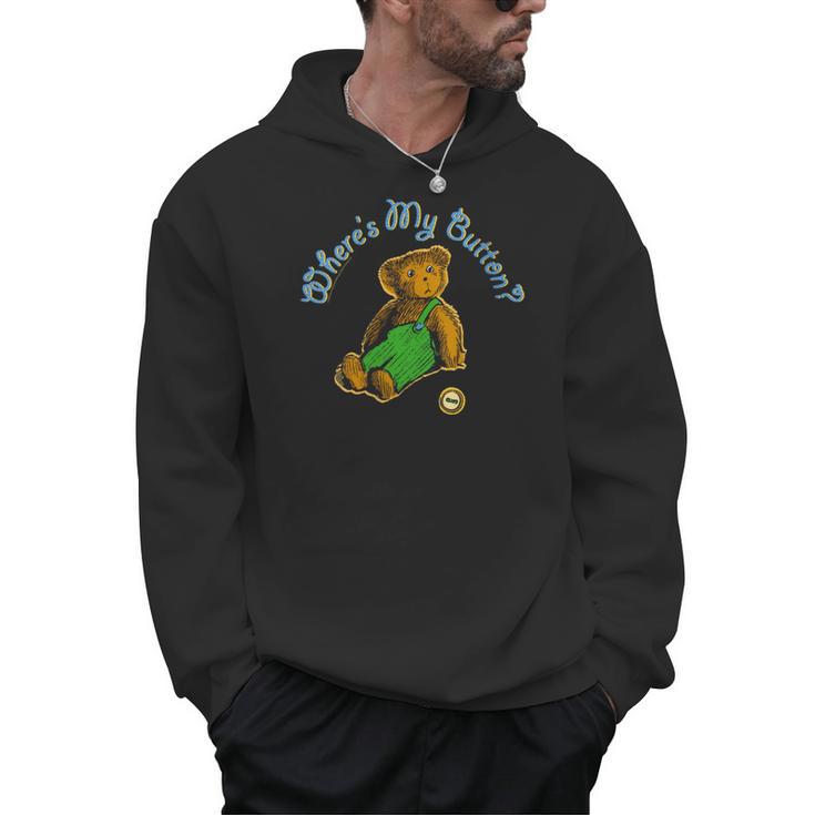 Corduroy Where's My Button Teddy Bear Retro Children's Book Men Hoodie