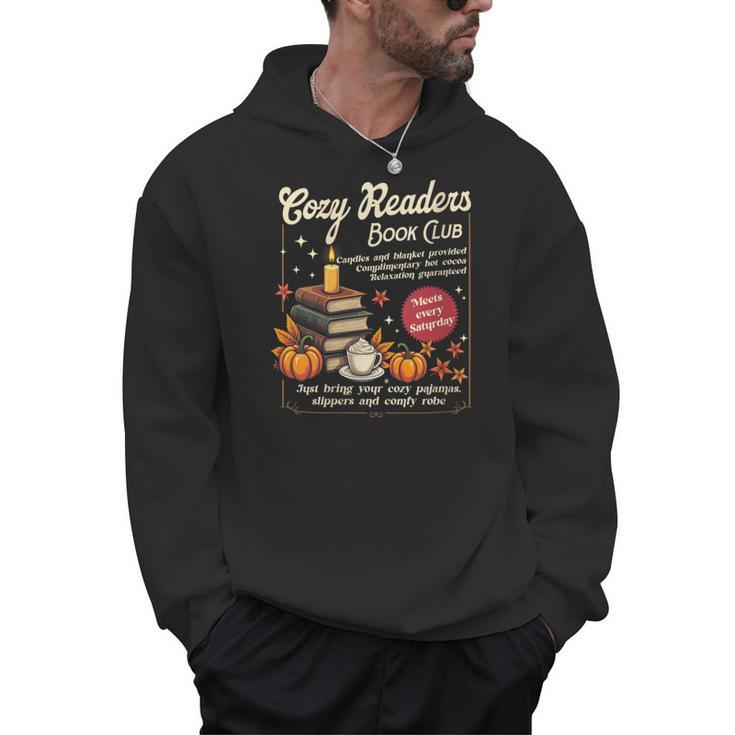 Cozy Reader Book-Club Fall Bookish Booktrovert Librarian Men Hoodie
