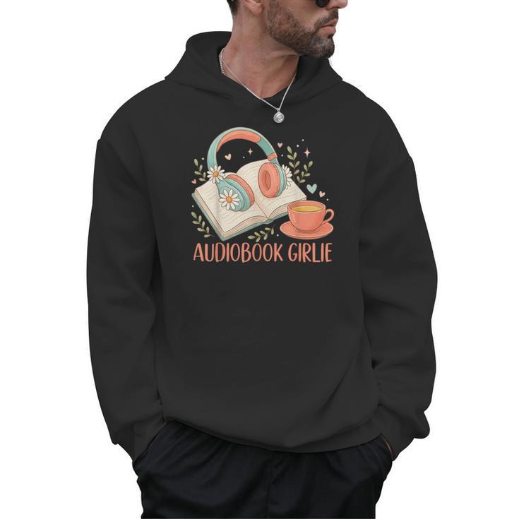 Cute Audiobook Girl Aesthetic Book & Tea Love Men Hoodie