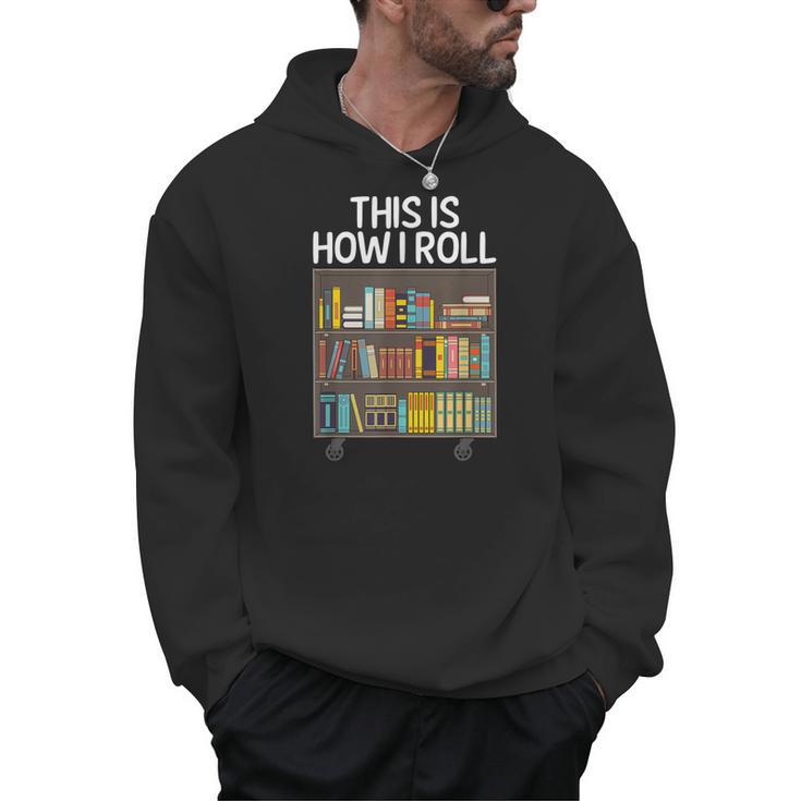 Cute Library Art For Men Women Book Reader School Librarian Men Hoodie