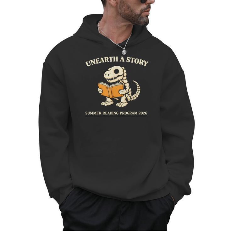 Dinosaur Books Readers Summer Reading 2026 Unearth a Story Men Hoodie