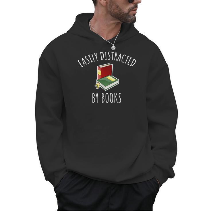 Easily Distracted By Books Shirt Reading T-Shirt Men Hoodie