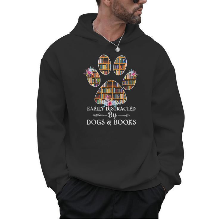 Easily Distracted By Dogs And Books Tshirt Men Hoodie Easily Distracted By Dogs And Books Tshirt Men Hoodie