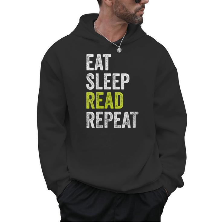 Eat Sleep Read Repeat Book Reader Bookworm Men Hoodie