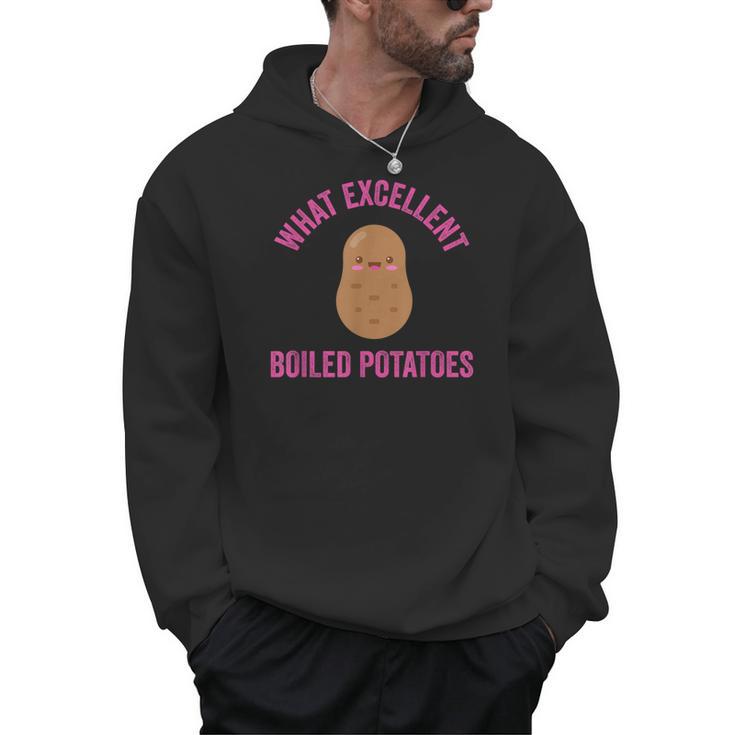 What Excellent Boiled Potatoes Literature Book Kawaii Potato Men Hoodie