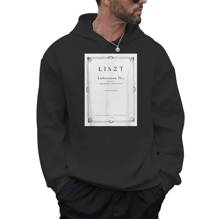 Franz Liszt Dream Of Love Vintage Book Cover Men Hoodie