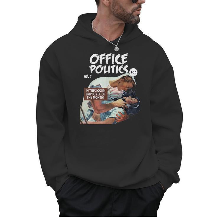 FUNNY WORKPLACE Retro Romance Comic Book Parody Men Hoodie