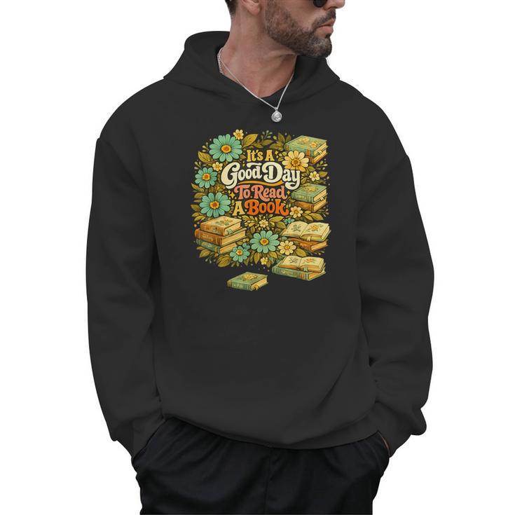 Good Day To Read A Book Floral Men Hoodie