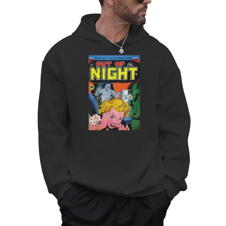 Halloween Horror Vintage Mummy Zombie Comic Book Retro Men Hoodie