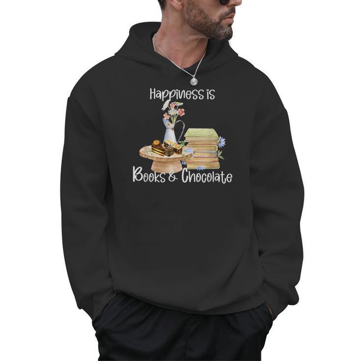 Happiness Is Books And Chocolate Men Hoodie