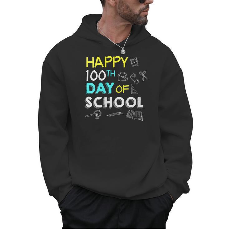 Happy 100th Day Of 5th Fifth Grade Books School Teacher Men Hoodie