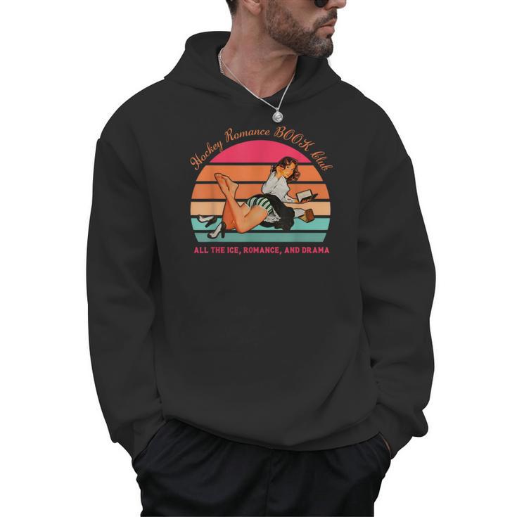 Hockey Romance Book Club All The Ice Romance Drama Vintage Men Hoodie