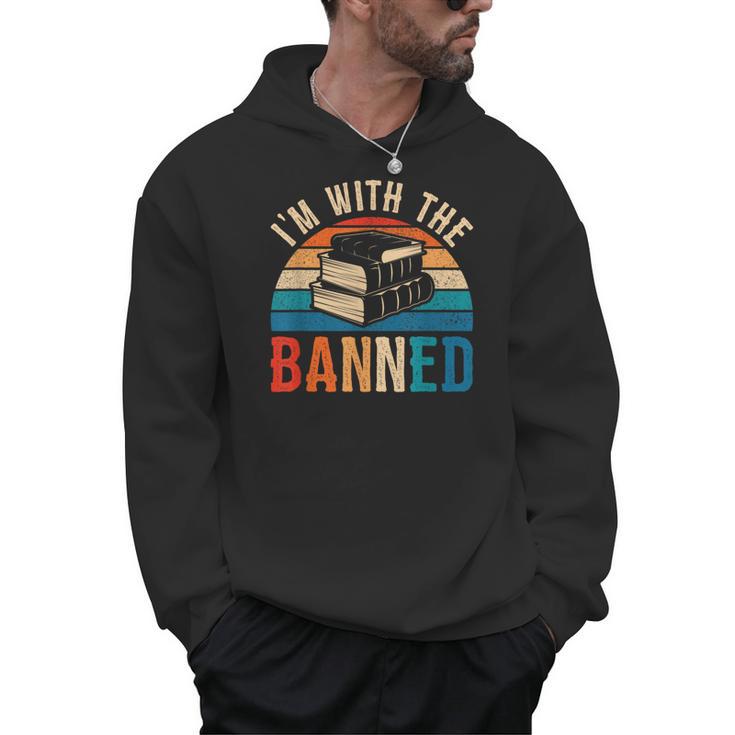 I'm With The Banned Books Tee I Read Banned Books Lovers Men Hoodie