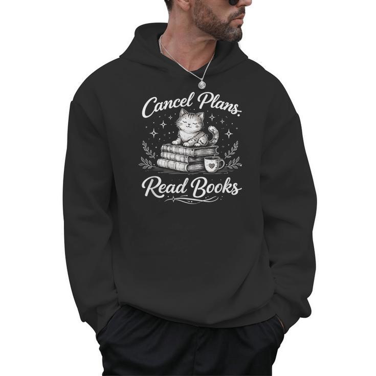 Introverted Book Mom Cat Reader Introvert Books Over People Men Hoodie