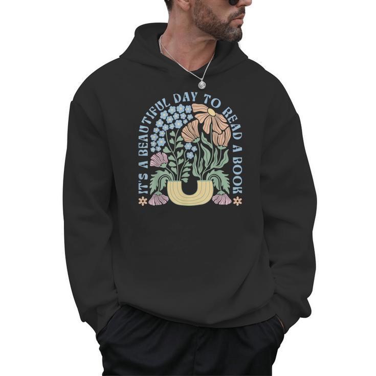 It's A Beautiful Day To Read A Book Librarian Book Lover Men Hoodie