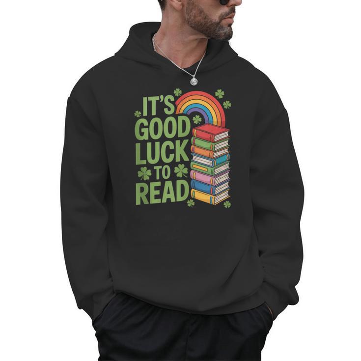 Its Good Luck To Read Rainbow Reading Books Men Hoodie
