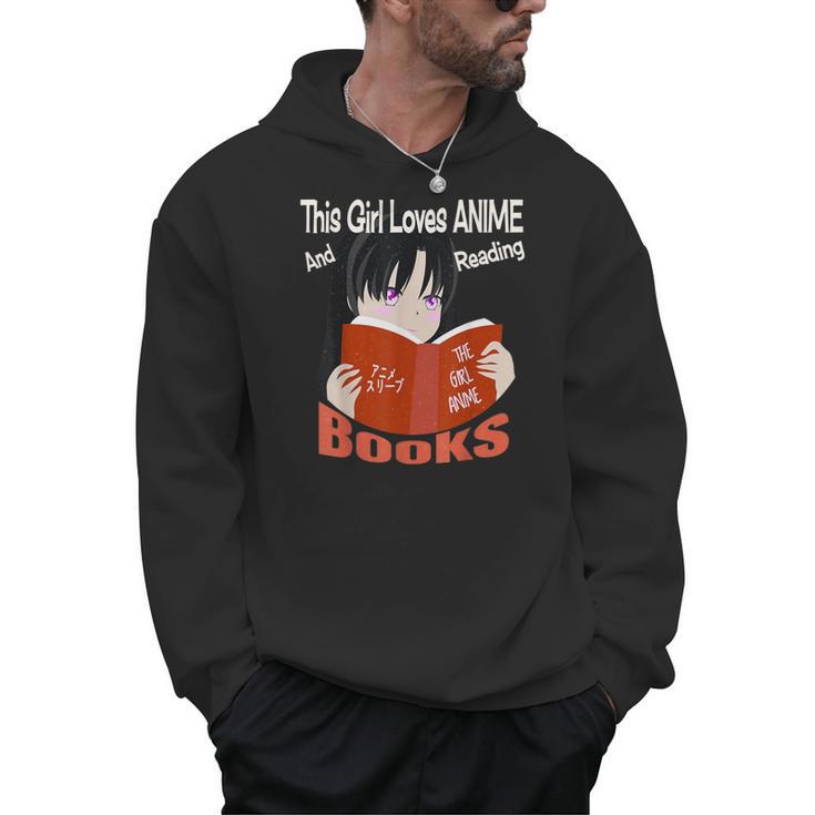 Just A Girl Who Loves Anime And Reading Books Men Hoodie