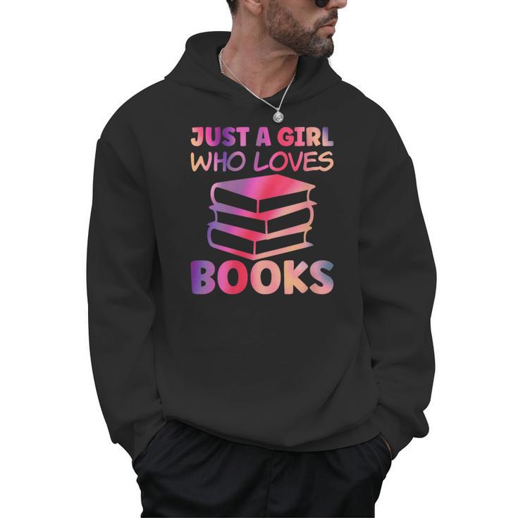 Just A Girl Who Loves Books Men Hoodie