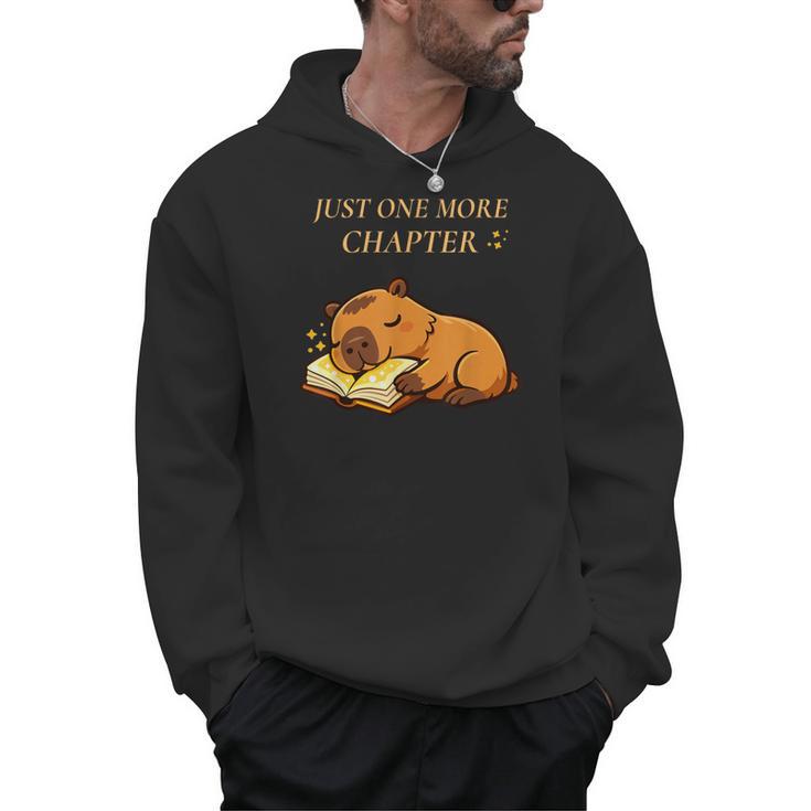 Just One More Chapter Capybara With Book Men Hoodie