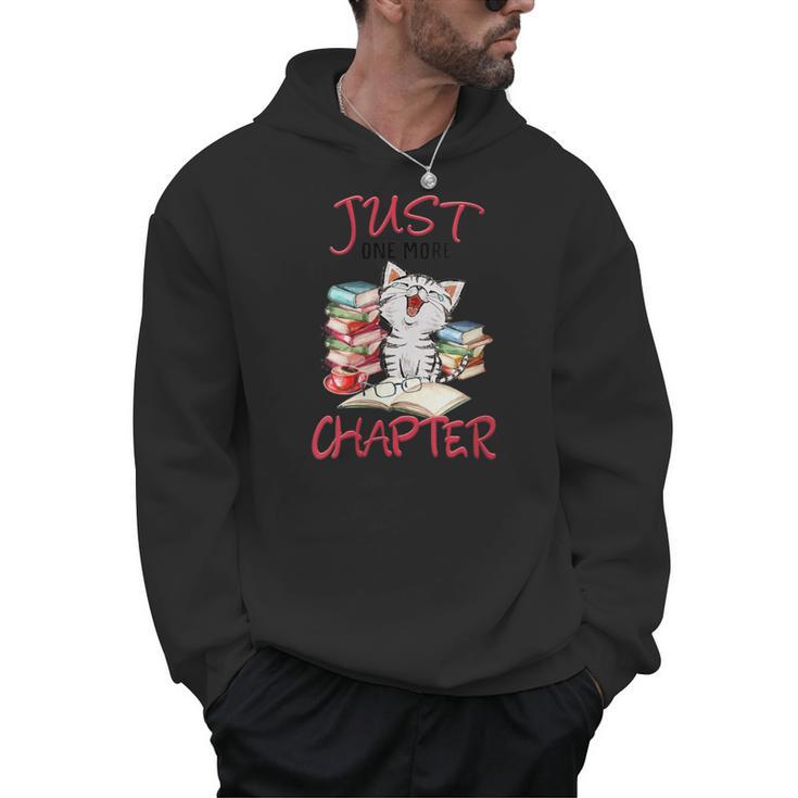 Just One More Chapter- I Love Reading Book And Meow Men Hoodie