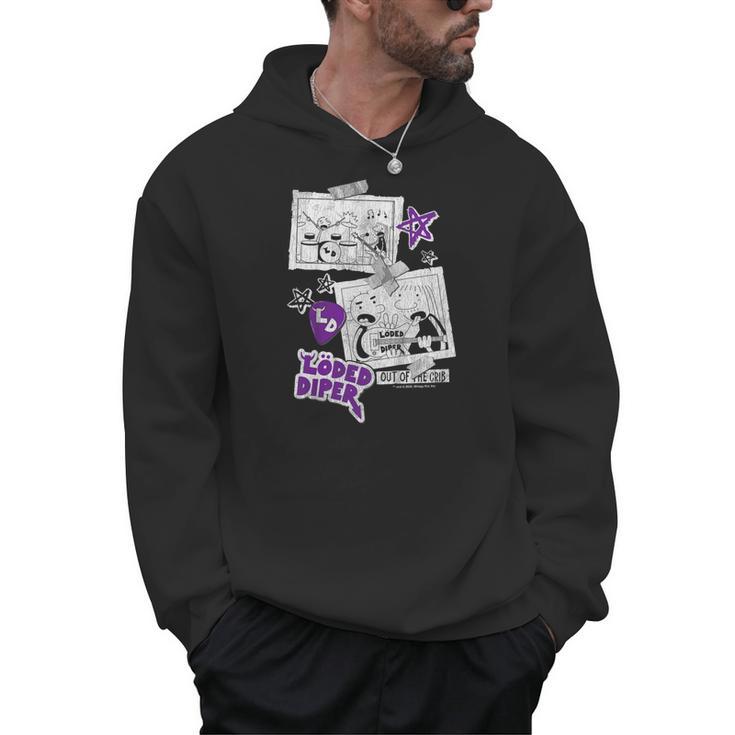 Kids DOAWK Purple Loded Diper Collage Book Series Men Hoodie