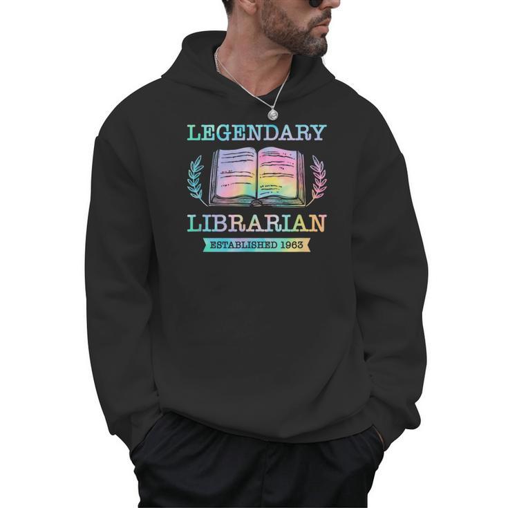 Legendary Librarian Established 1963 Library Book Birthday Men Hoodie