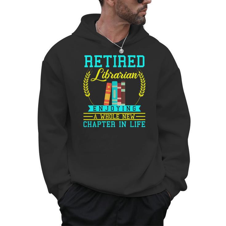 Librarian Retirement Retired Book Coworker Former 2025 Men Hoodie