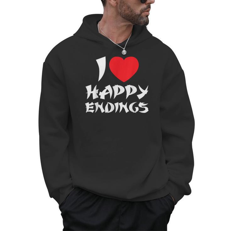 I Love Happy Endings Massage Book Reader Idea T-Shirt Men Hoodie