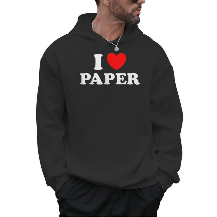 I Love Paper Page Book Drawing Handmade Art Craft News Men Hoodie