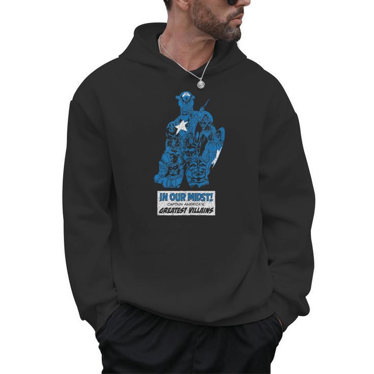 Marvel Captain America’s Greatest Villains Retro Comic Book Men Hoodie
