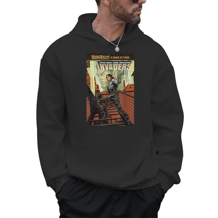 Marvel Comixology Invaders War Ghost Comic Book Cover Men Hoodie