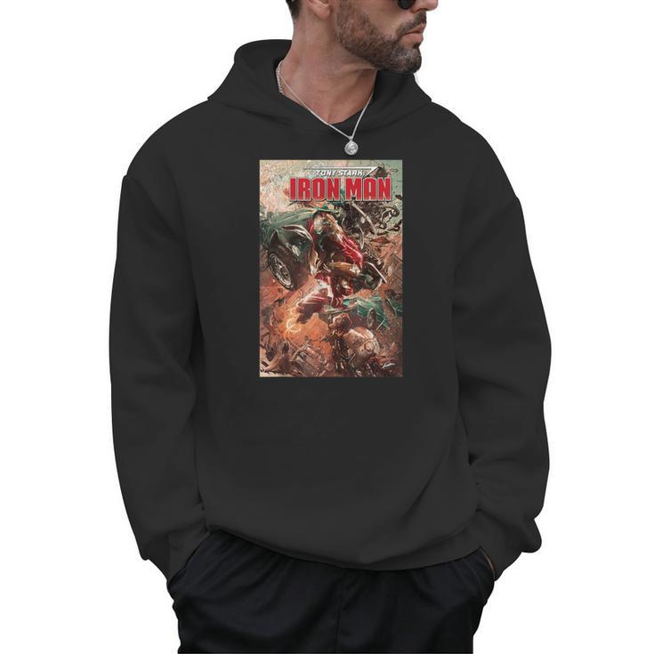 Marvel Comixology Iron Man Stark Realities Comic Book Cover Men Hoodie
