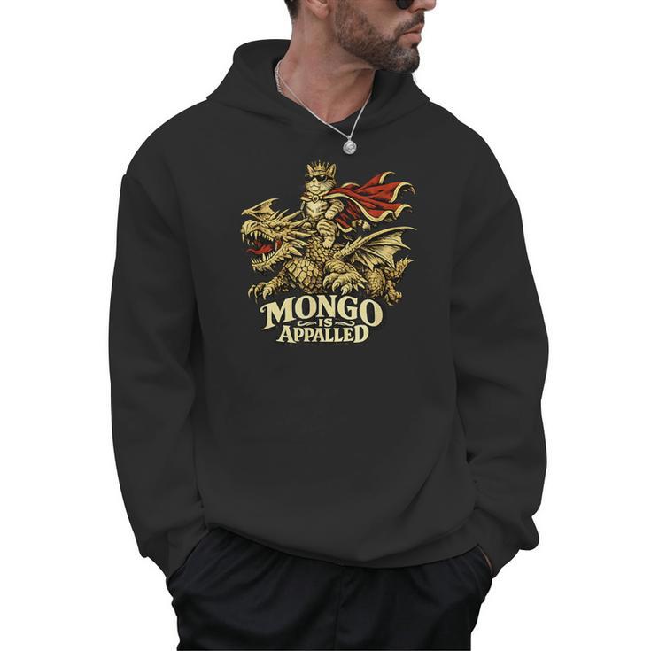 Mongo Is Appalled Princess Cat Riding Dinosaur Book Lover Men Hoodie