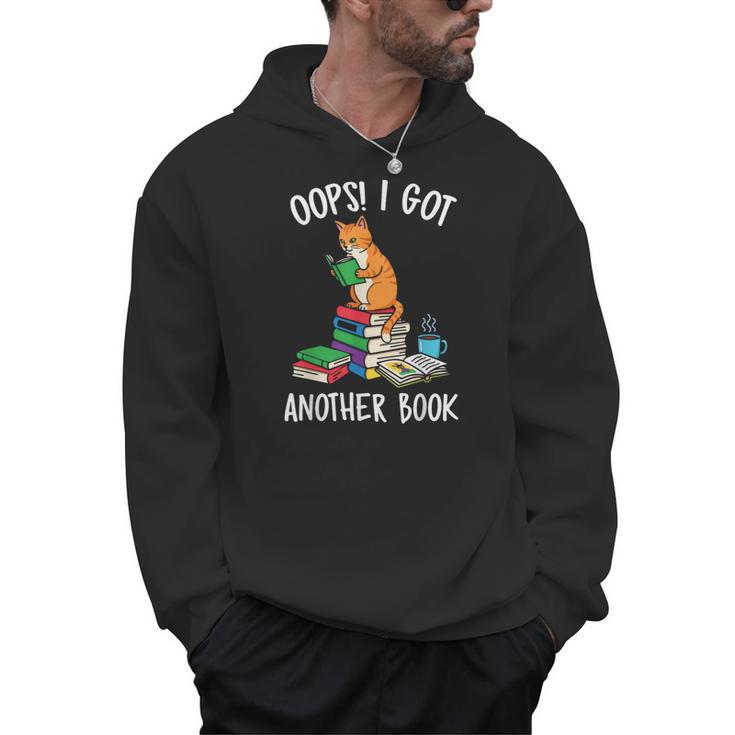 Oops I Got Another Book Cat Reader Men Hoodie