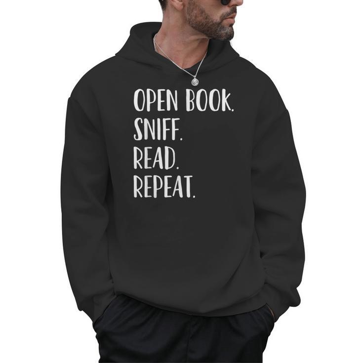 Open Book Sniff Read Repeat T-Shirt Men Hoodie
