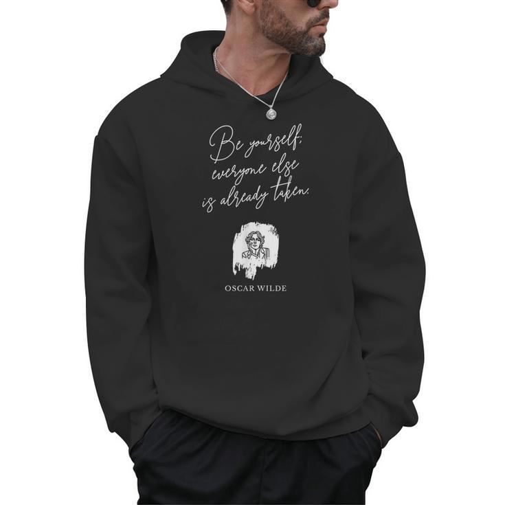 Oscar Wilde Quote – Literary For Book Fans And Writers Men Hoodie