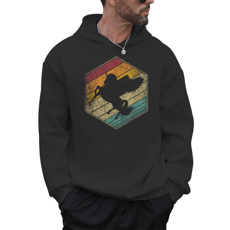 Pegasus Horse Unicorn Books Magic Reading Retro Fantasy Men Hoodie
