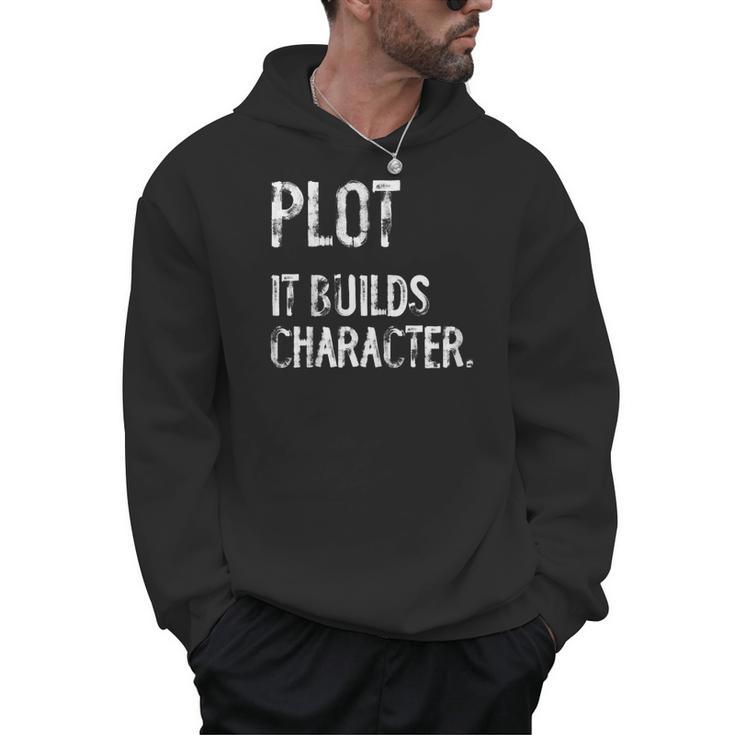 Plot It Builds Character Book English Teacher Reading Men Hoodie