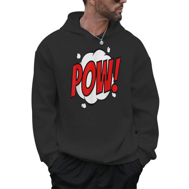 POW Comic Art Book Superhero Bubble Cartoon T-Shirt Men Hoodie