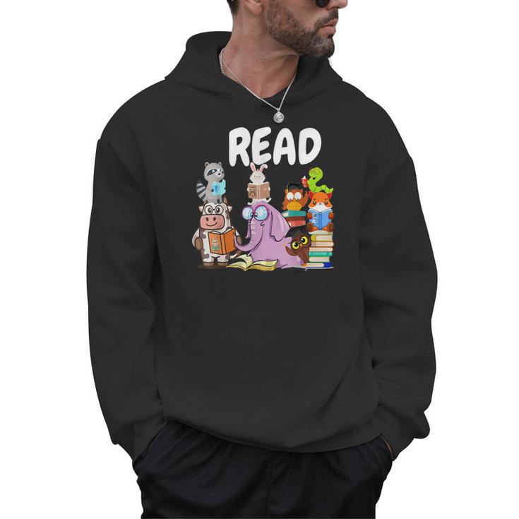 Read Book Club Piggie Elephant Pigeons Teacher Library For Men Women Kids Men Hoodie