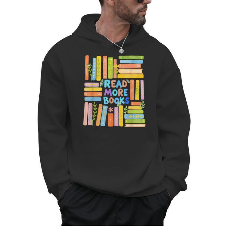 Read More Books Colorful Watercolor Reader Men Hoodie Read More Books Colorful Watercolor Reader Men Hoodie